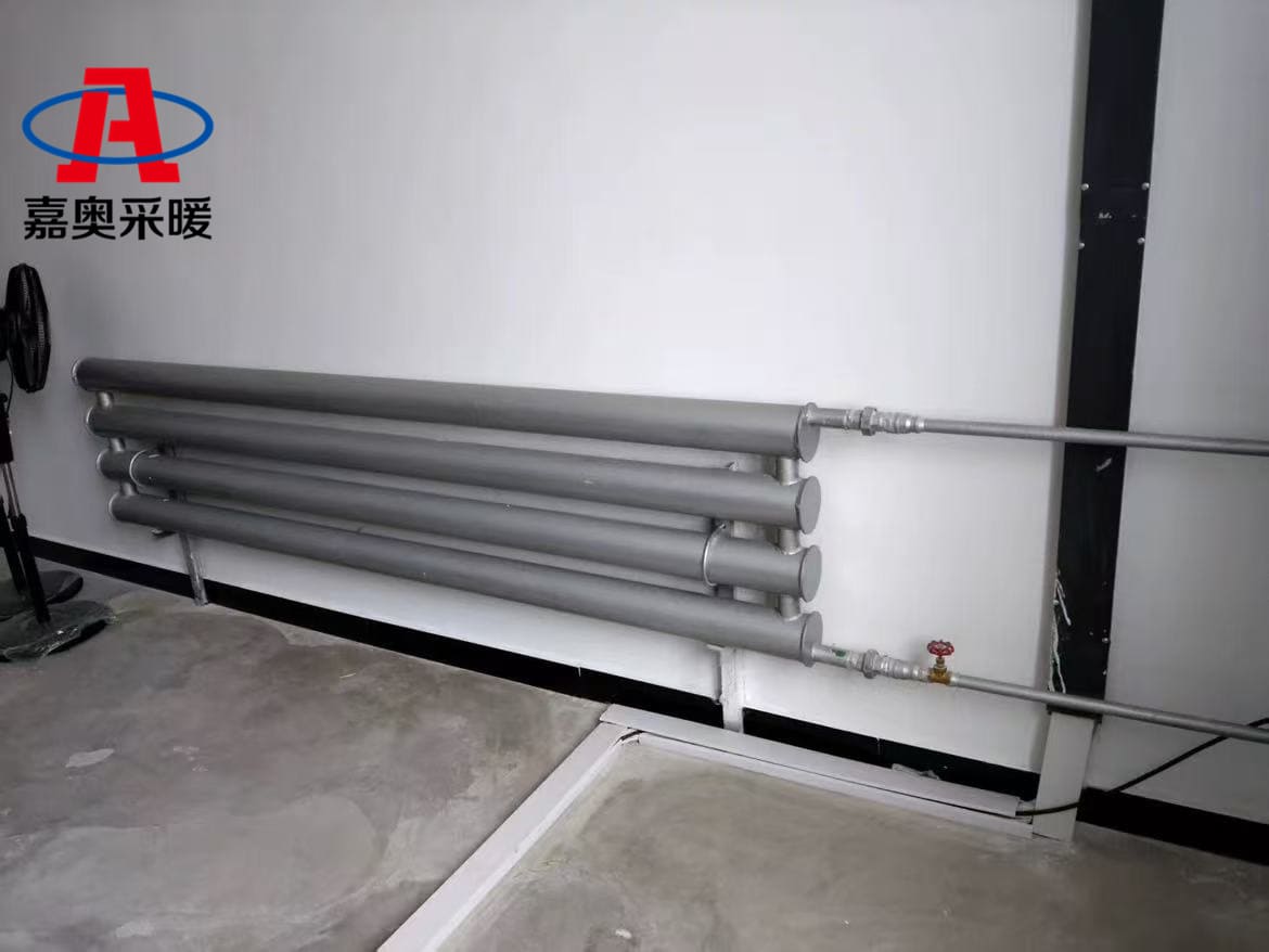 热水光排管散热器安装案例