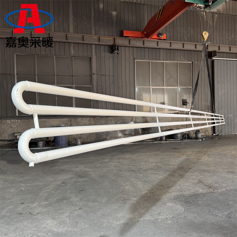 S型白色光排管散热器工业采暖结构实物图